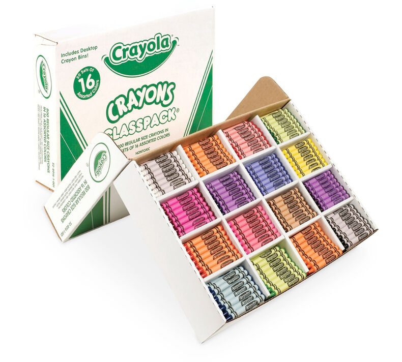 Crayon Classpack, 800 Count, 16 Colors